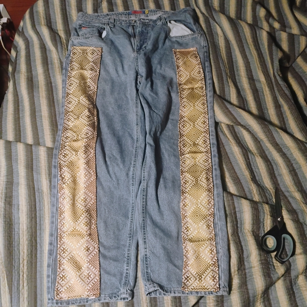 Upcycled empyer jeans